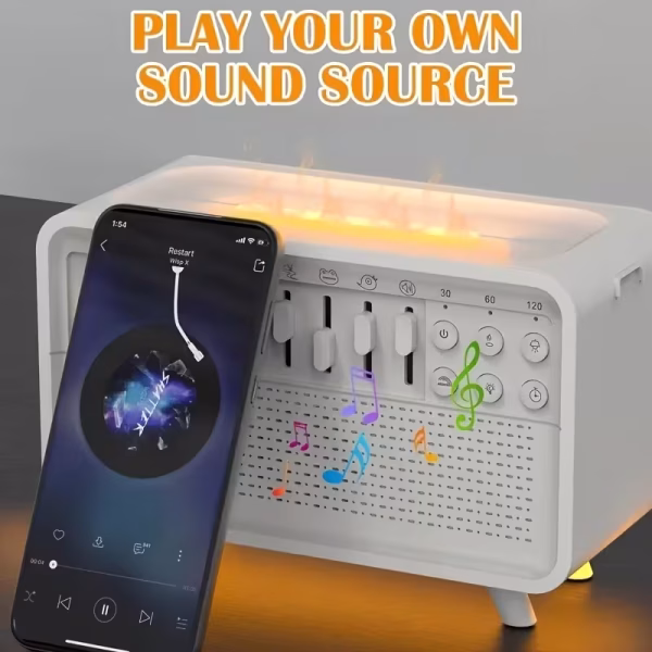 3-in-1 HIFI Wireless Speaker White Noise Humidifier Combo