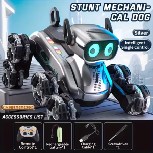 8-Wheel Remote Control Stunt Robot Dog