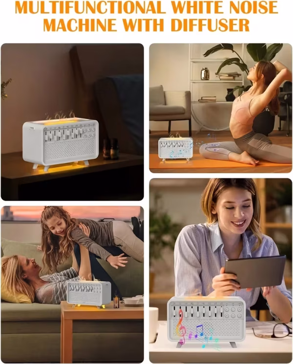 3-in-1 HIFI Wireless Speaker White Noise Humidifier Combo