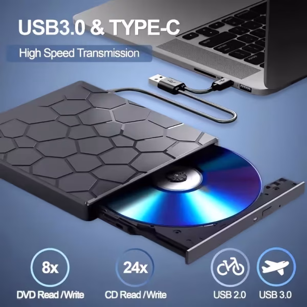 External CD/DVD Drive for Laptop