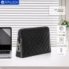 Leather Fingerprint Unlock Clutch Bag