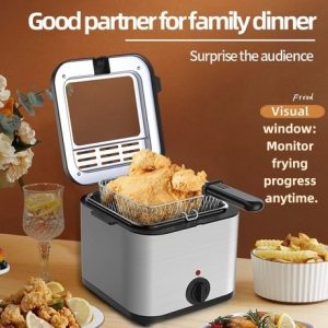 Household Electric Fryer with Visual Window