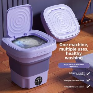 Foldable Mini Washing Machine with Blue Light Sterilization