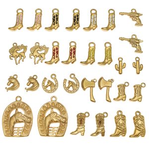 Western Cowboy Themed DIY Jewelry Pendants