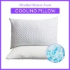 Cooling Pillow Memory Foam Pillows with Zipper Adjustable Firmness for Sleeping Cold Pillow (Two Sides Design)