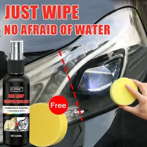 Car Headlight Restoration Polishing Kits Headlamp Scratch Remover Repair Cleaning Paste Remove Oxidation Headlight Polish Liquid